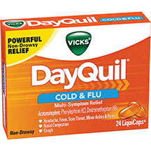 DAYQUIL COLD/FLU LIQUICAPS NON-DROWSY 24/BX(BX) - Cold & Flu Relief
